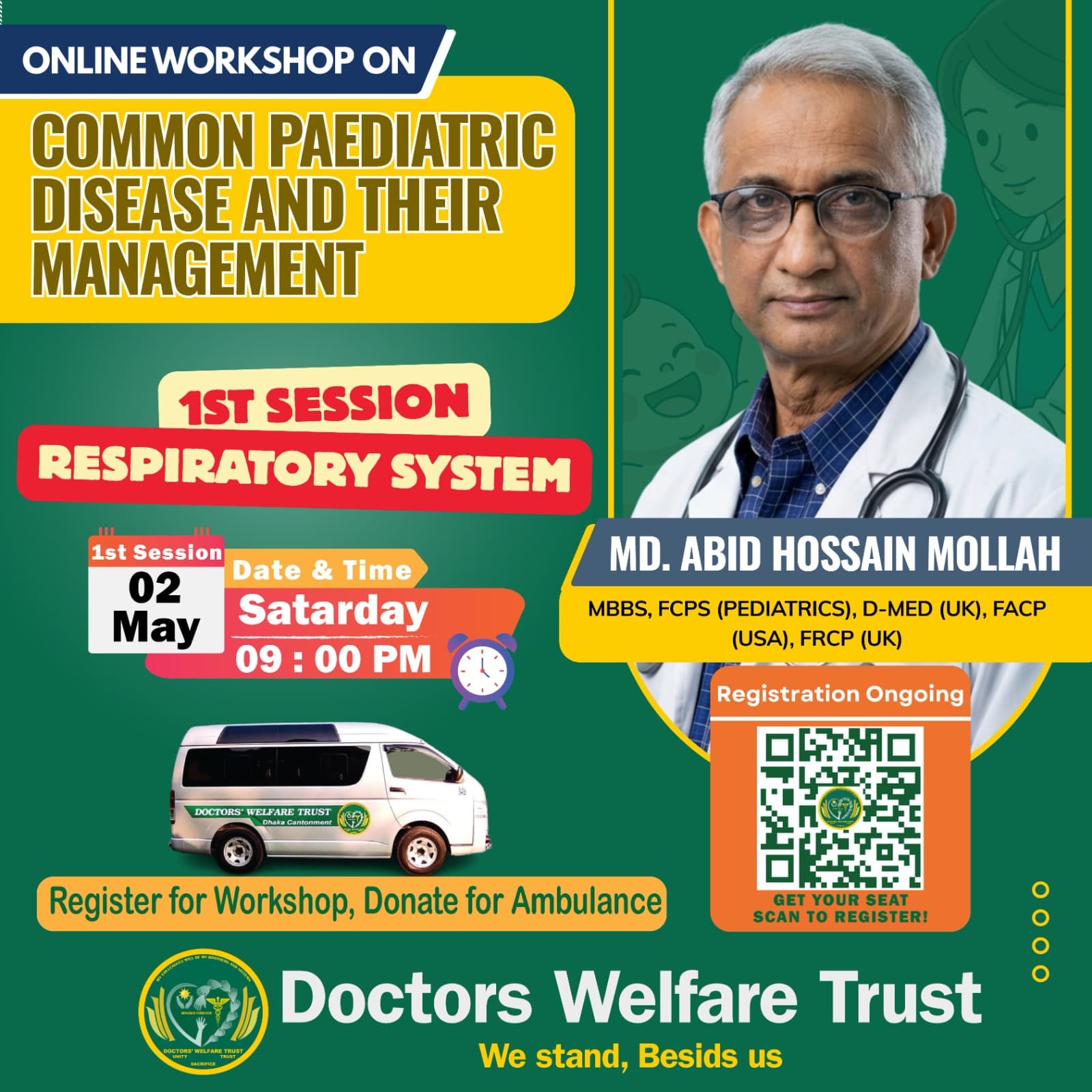 Ambassador Registration-Paediatric Workshop