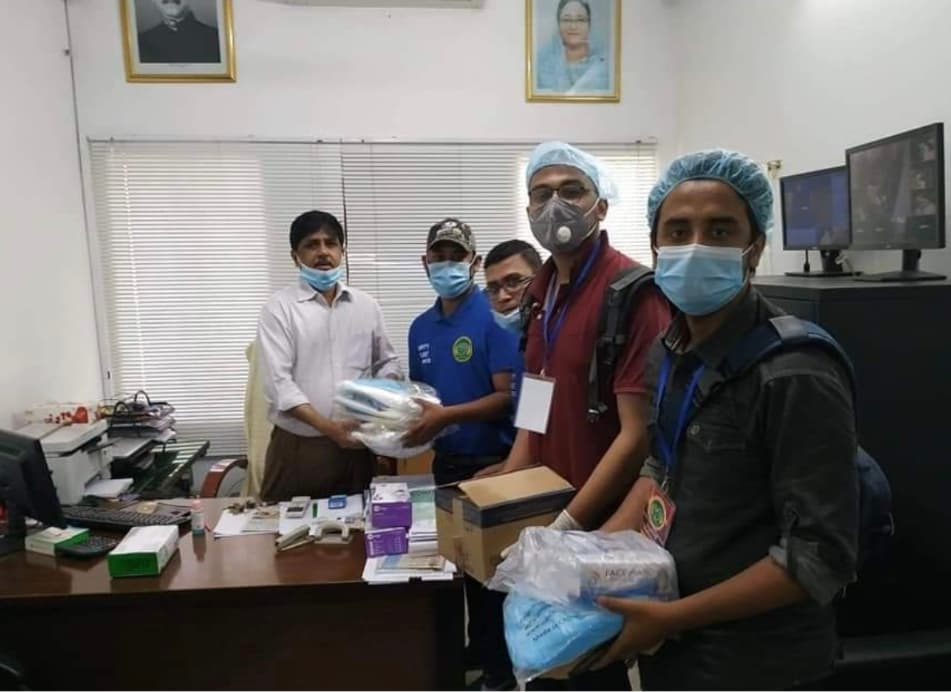 Corona Aid to USTC Medical College, Chattogram