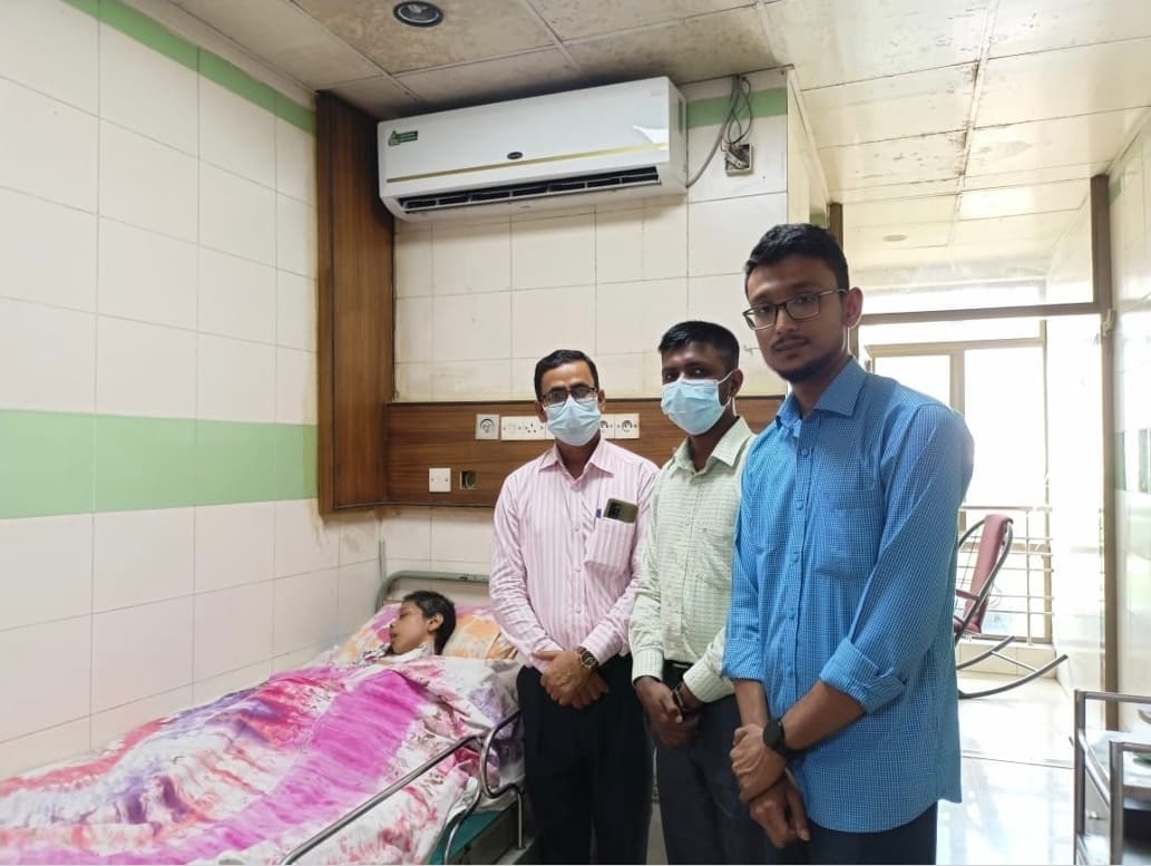 Dr.Farhana Sharmin Tania, MMC-38, was suffering from Tubercular meningitis with ischaemic Stroke