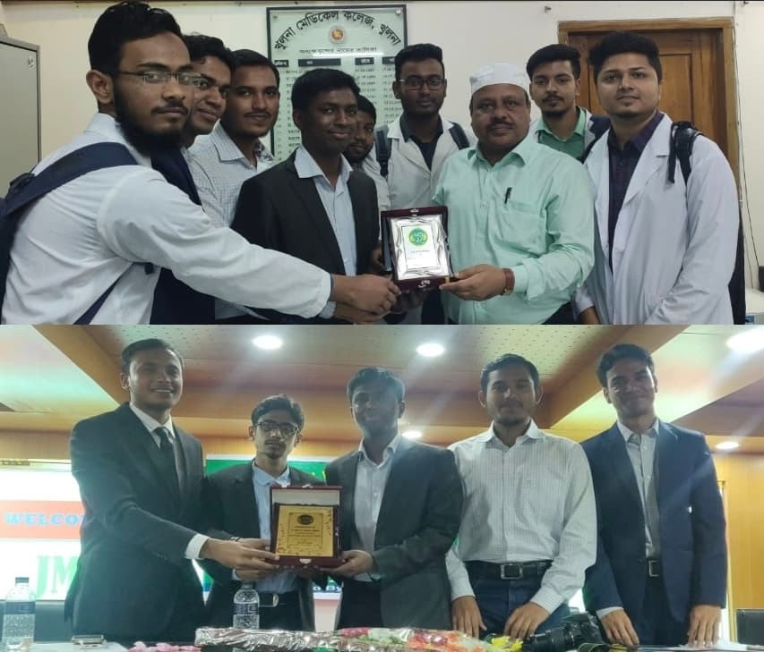 With the Principal of Khulna Medical College and Reciption from Jessore Medical College, Khulna Zone